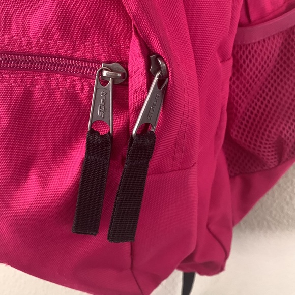 Trans by Jansport 17" Supermax Backpack - Hot Pink laptop + school supplies - Picture 15 of 16